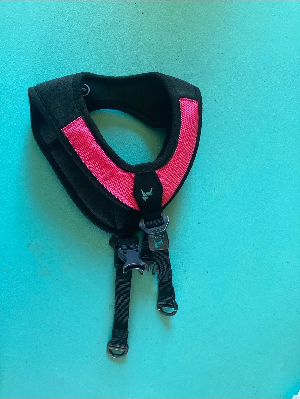 Pink and black Dog harness